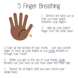 Material Share Monday: 5 Finger Breathing | The Calming Corner